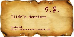 Illés Henriett névjegykártya